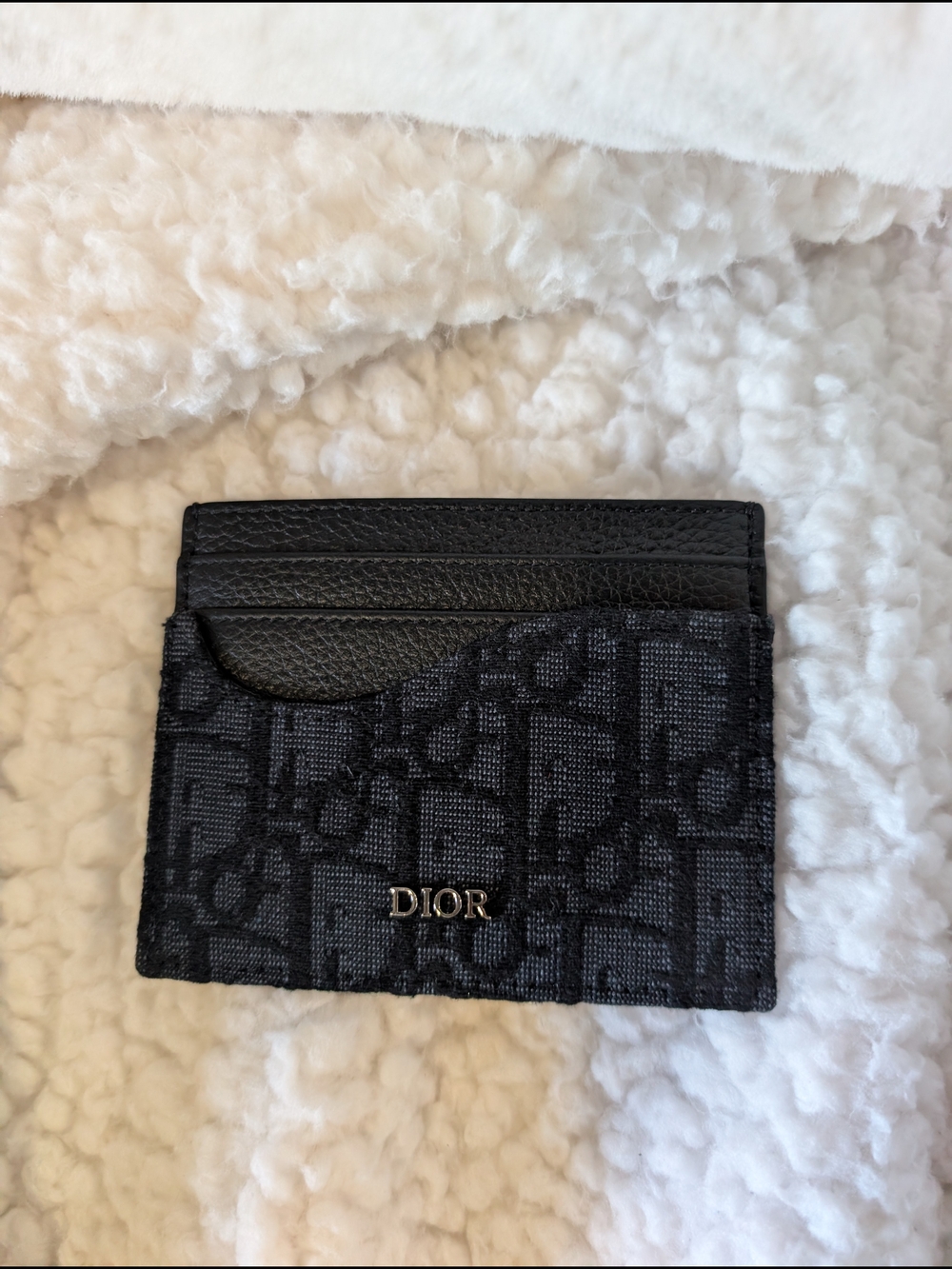 Dior Black Saddle Card Holder - Picture 5 of 6